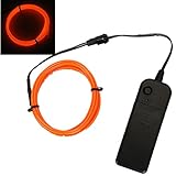 [TKOOFN]ELワイヤー 電池式 EL直径2.3mm 長さ２メートル（全10色）光る　有機ELネオンワイヤー　イルミネーション　点滅常灯モード　パーティー/衣装/バイク/車/バー/誕生日会など　飾