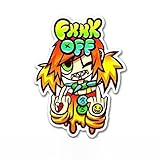 FxxK OFF-強粘着・UVカット・耐水ステッカー (1.Sサイズ)