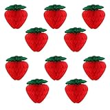 COZENTA ハニカムボール ポンポン ペーパーファン ガーランド いちご ストロベリー 10個セット