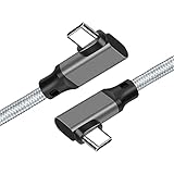 USB 3.2 Type C ケーブル L字 (0.2m, グレー) SLEIJAOOE【20Gbps転送/PD3.0/QC3.0対応 100W急速充電 /4K@60Hz映像出力 】USB C 3.2 Gen2x2標準 【編組ナイロン 】MacBook/iPad Pro/Nintendo Switch/Xperia/Galaxy/Google Pixel等Type-C機種対応