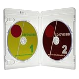 ブルーレイケース 2枚収納 13mm厚 見開きタイプ クリア 3個セット オーバルマルチメディア(OvalMultimedia)