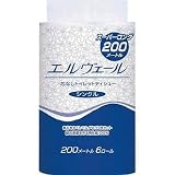 富士ペーパーサプライ:エリエール エルヴェールトイレットティシュー200m6R芯なし 723273 型式:723273