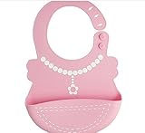 マイベビー　食事用【日本正規品】ソフトスタイ 　可愛い　シリコン 食洗器６～36ヶ月 (ネックレスーピンク)