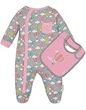 チェロキーベビー女の子Footiesとよだれかけセットホットエアバルーン カラー: グレー