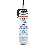 Permatex 85913 Clear RTV Silicone Adhesive Sealant, 7.25 oz. PowerBead Can [並行輸入品]