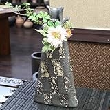 信楽焼　やまぶき花入れ【ha-0174】　花瓶　花器　一輪挿し　花入　しがらき焼　陶器　焼き物　壷　インテリア　おしゃれ　オシャレ
