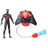ハズブロ(HASBRO) Spider-Man マーベル MARVEL エピックヒーローシリーズ ウェブ・スプラッシャーズ マイルズ・モラレス 4インチ（10cm）アクションフィギュア、ウォーターギアアクセサリー付き、対象年齢４才以上 F8402 正規品
