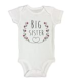 ボディスーツfor Sister onesie子供用シャツ" Big Sister " Holiday – Funny Threadz Kids カラー: ホワイト