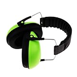 Fenteer 全3色　防音イヤーマフ　子供用　調節可能 - 緑