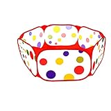 toyofmine耐久性Six Sided Hexagon Polka Dot Children Ball Play Pool with Carry Tote (ボール別売り) Great and E