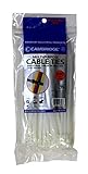 Cambridge 100 pcs- 8 " 75ポンド引張強度、標準Dutyナイロンケーブルタイ、ナチュラル