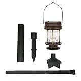 ソーラーライト LEDライト ランタン 提灯　スティック、バンドテープ付き　庭園灯 ランプ 防水 無線 夜間自動点灯 昼自動消灯 芝生/玄関先/車道/歩道/庭/ガーデン/ベランダ/屋外照明 装飾 复古