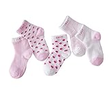 Ainial　ソックス　ベビー　子供　靴下　春夏　赤ちゃん　子供用ソックス　女の子　男の子　綿　通気性よい　快適　新生児　ガールズ　ボーイズ　男女兼用　0-6歳　可愛い柄　キッズ靴下　星&水玉&ボーダ