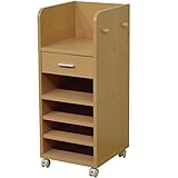 ランドセル ラック 収納 子供部屋 置き場 幅35cm キャスター付き ワゴン デスク横 子供用 収納棚 (FS-281LB)