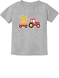 2 nd誕生日ギフトConstruction Party 2 Year Old Boy幼児/幼児キッズTシャツ カラー: グレイ