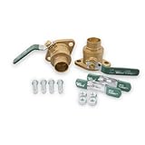 Taco 2462 1.5-Inch Sweat Bronze Freedom Shut-off Flange Set [並行輸入品]