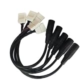 HKBAYI 10PCS 8mm (SMD3528) Strip to DC LED Light Strip Connector - 3528 to Transformer DC Jack - Con
