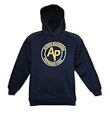 Acme Packers /グリーンベイPackers Throwbackフード付きスウェットシャツYouth Small ( 8 ) – ネイビーブルー&ゴールド