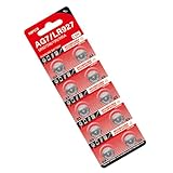 10PCS 1.55V 26MAH AG7アルカリコイン細胞LR57 LR927 395 SR927W SR57 SR927バッテリーボタンバッテリー