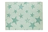 Lorena Canals Vintage Star Rug and Cushion (Jade) by Lorena Canals