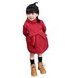 (ベビーゴー)babygo ベビー服 ワンピース 子供 長袖 ワンピース ガールズ ワンピース 裏起毛 厚手 防寒 結婚式 発表会 7#