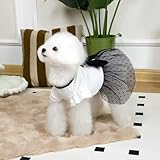 Bornoon 犬服 ワンピース 春夏秋冬 レーススカート ドッグドレス 犬猫用 お姫様風 UVカット 可愛い 小型犬 中型犬 お出かけ用 (スカート枚, M)