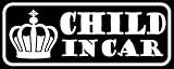 【3M　1080-CF12使用】CHILD IN CARマグネット　カーボンタイプ　(ホワイト)