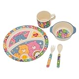 ケアベア　ミールセット　5個セット　11711【Care Bears　皿　スプーン　フォーク　コップ　食器　プレート　インポート】【即日・翌日発送】