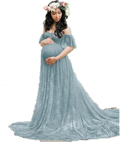 Amazon.co.jp: Rock88 エレガントなマタニティフォトドレスベビー