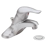 Moen Chateau L4631BC Single Handle Bathroom Sink Faucet Brushed Chrome