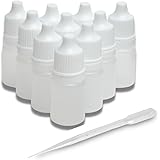 KAPOOS ドロッパーボトル スポイト付き 詰め替え 液体 小分け ボトル 容器 プラスチック 5ml (10)