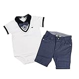 [アルマーニベビー] ARMANI BABY ベビー服 セットアップ (蝶ネクタイ付ロンパース&パンツ) VK8069XBLU 6Mサイズ