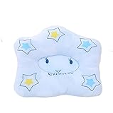 ベビーまくら　赤ちゃん枕　綿芯100％　安眠・頭の形矯正・向き癖防止・寝姿矯正　3色 (ブルー)