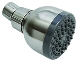 Proplus 3558106 Single Function Round Showerhead, Brushed Nickel Finish - 2.8 in.