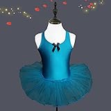 Tovadoo 子供服 ベビー服 女の子 ロンパース チュールスカート リボン バレエ衣装 演出服 ダンス 練習用 多色 可愛い プレゼント 2-6歳