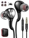 ASKUBSKU イヤホン 有線イヤホン マイク付き 4極3.5mmジャック HIFI音質 音量調整 重低音 カナル型 ステレオイヤフォン クリア通話 リモコン付き テレワーク/在宅勤務/YouTube/ZOOM/Skype/ビデオ会議用いやほん 対応ウォークマン/Switch/PS3/PS4/MP3/MP4プレーヤー/PC/Android/iPhoneなど3.5mmジャック使用のデバイス