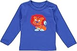 (フィクソーニ)FIXONI 北欧ブランド 綿１００％ライオンブルー長袖Tシャツ 104cm