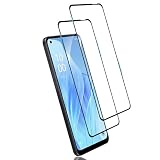 ｋａｗａｙｌＪＰ【2枚セット】 OPPO Reno9 A/Reno7 A 用 ガラスフィルム oppo opg04 用 保護フィルム Reno9 a/Reno7 a 強化ガラス フィルム 全面保護 ブラック 撥水撥油 指紋防止 貼り付け簡単（黒縁）