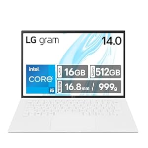 LG gram 14Z90RU-G ノートパソコン 14インチ 超軽量 999g 最大27時間駆動 第13世代 Core i5-1334U メモリ 16GB SSD 512GB