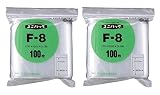 2袋セット ユニパックF-8（100枚/袋） 0.08×幅120×チャック下170mm