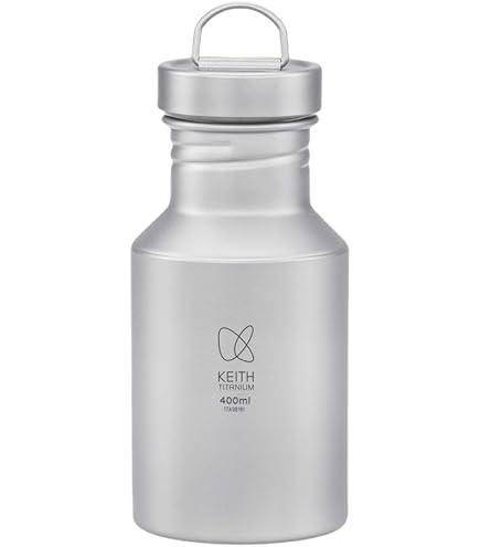 Amazon.co.jp: KEITH チタン ウォーターボトル 軽量 広口 キャンプ