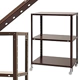 スマートラック NSTRK-347 幅70×奥行45×高さ94.5cm 3段 ブラウン 80kg/全