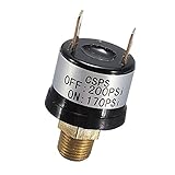 Dolity 12V　シングルポート　エアコンプレッサー　圧力スイッチ　コントロールバルブ　自動車対応　170-200 PSI