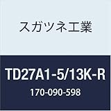 スガツネ工業 ドア用金物 ダンパーヒンジ TD27A1-5/13K-R 1
