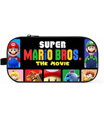 Amazon.co.jp: スーパーマーリオ マリオ ペンケース 大容量 筆箱 多