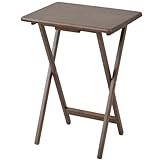 山善(YAMAZEN) 折りたたみサイドテーブルテーブル サイドテーブル 折りたたみテーブル フレッシュブラウン STR-50H(FBR)