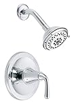 Danze D512556T Bannockburn Single Handle Shower Trim Kit with Efficient Flow Showerhead, Chrome [並行輸
