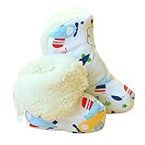yougheny 暖かベビーシューズ 新生児 ベビー用品 Baby ベビー靴 室内履き ふわふわ もこもこ ルームシューズ 可愛い 柔らか 保温性良い スノーブーツ 出産 祝い プレゼント (飛行機柄