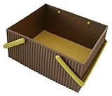 八幡化成 ハンドル付きスクエア型収納 sceltevie omnioffre(オムニオッフル) L ブラウン