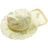 《初夏盛夏対応》 CHILD CHAMP(チャイルド チャンプ) エステルピーチお花柄日除けサファリハット S(48cm~50cm)/C NO.C-86182911